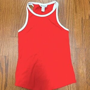 Athleta Red and White Tank Top